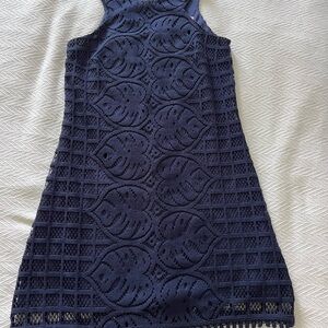 Lilly Pulitzer Blue Halter Sheath Cocktail Dress